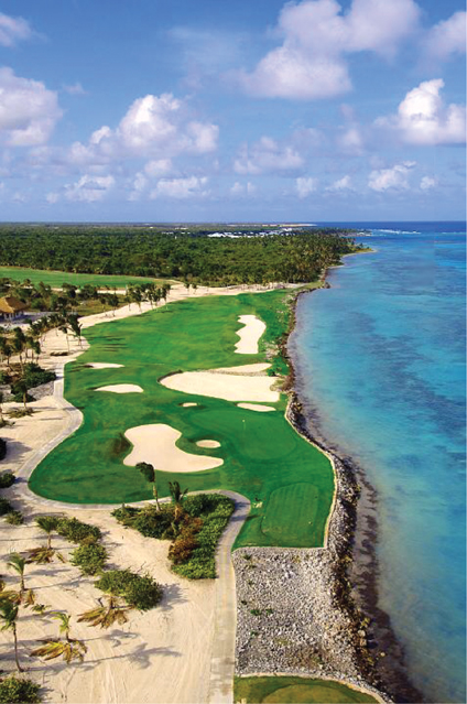 La Cana Golf Club is innovative, challenging, beautiful and fun.  It plays long to 7,152 yards from the championship tees but the rewards include four superb holes playing directly along the Caribbean Sea and 12 holes with magnificent sea views.  The Dye pot bunker is ever present and the 7th hole boasts a cluster of 21 […]